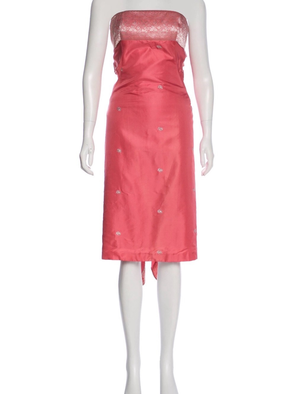NWT Marchesa Notte 2013 RTW 100% silk cocktail dress inspired by Indian Saris